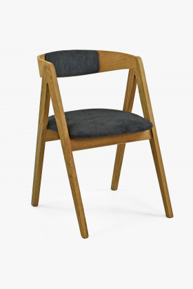 Jídelná stolička dub Maja, grafitová farba